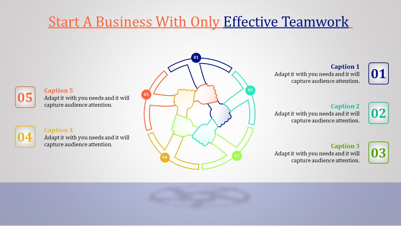 Effective Teamwork PowerPoint Presentation Template      